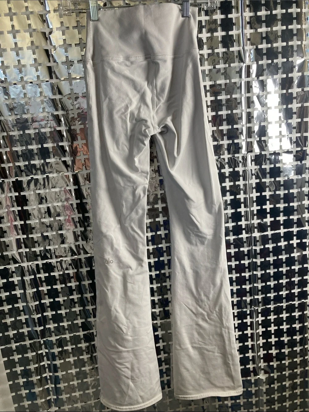 ALO Yoga White Flare Leggings